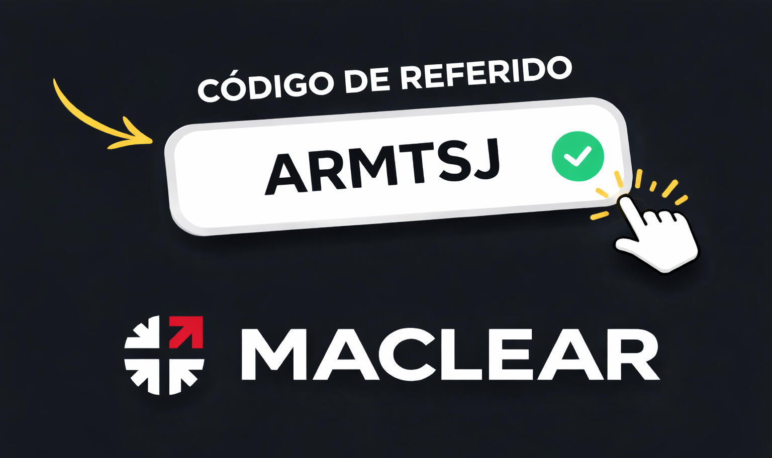 Código de referido Maclear ARMTSJ | 3 % cashback en inversiones P2P y crowdfunding durante 90 días Código promocional y código de referido Maclear ARMTSJ con 3 % de cashback en todas las inversiones durante 90 días – plataforma de inversión en crowdfunding y P2P lending, bonus de bienvenida para nuevos usuarios